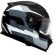 Capacete Givi 50.5 Sport Fechado Com Óculos Solar Interno - Preto / Cinza / Branco Fosco