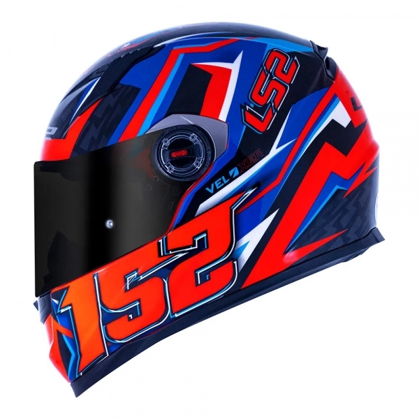 Capacete  Ls2 Fechado Classic Ff358 Veloxer - Laranja