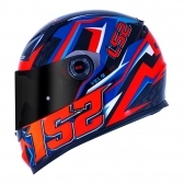 Capacete  Ls2 Fechado Classic Ff358 Veloxer - Laranja