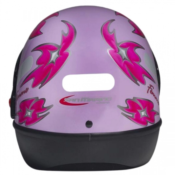 Capacete Taurus Fechado  San Marino Femme - Lilás / Rosa