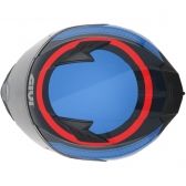 Capacete Givi 50.5 Soul Fechado Com Óculos Solar Interno - Vermelho/ Azul