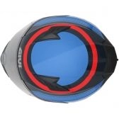 Capacete Givi 50.5 Soul Fechado Com Óculos Solar Interno - Vermelho/ Azul