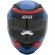 Capacete Givi 50.5 Soul Fechado Com Óculos Solar Interno - Vermelho/ Azul