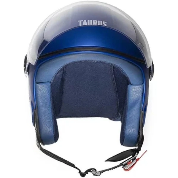 Capacete Taurus  Aberto Joy23 By II - Forração de couro na lateral Interna - Azul