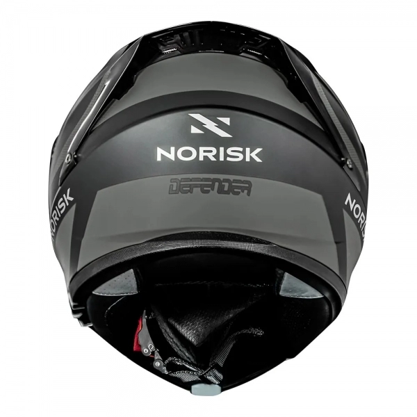 Capacete Norisk Articulado Com Óculos Solar Interno Motion Defender - Preto Fosco / Cinza Titanium
