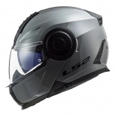 Capacete Ls2 Articulado Com Óculos Solar Interno Scope Monocolor - Nardo Grey
