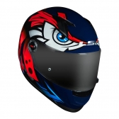 Capacete Ls2 Fechado  Classic Ff358 Tribal -  Laranja