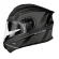 Capacete Norisk Articulado Com Óculos Solar Interno Motion Defender - Preto Fosco / Cinza Titanium