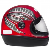 Capacete Taurus Fechado Fórmula 1r Grafic - Vermelho