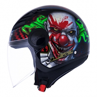 Capacete Ls2 Aberto Airflow Happy Dreams - Preto