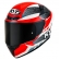 Capacete  Kyt Fechado Tt Course Gear - Preto  /  Vermelho