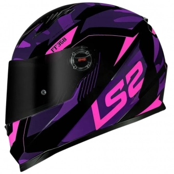 Capacete Ls2 Fechado Classic Ff358 Tank - Roxo