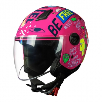 Capacete Norisk Aberto Orion Free - Rosa