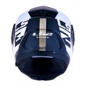 Capacete Ls2 Articulado Com Óculos Solar Interno Scope Arch -  Branco