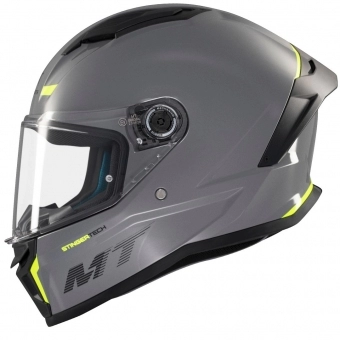 Capacete Mt Fechado Capacete Mt Stinger 2 Moncolor A12  - Cinza Brilho