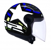 Capacete Ls2 Aberto  Airflow Starwar – Branco / Azul