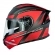 Capacete Norisk Articulado Com Óculos Solar Interno Motion Defender -  Vermelho Fosco / Cinza Titanium