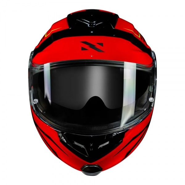 Capacete Norisk Articulado Com Óculos Solar Interno Route Ff345 Charge -  vermelho / Preto