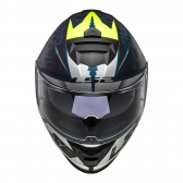 Capacete Ls2 Fechado Com Óculos Solar Interno Ff800 Storm Sprinter - Matt Black / Silver / Cobalt