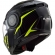 Capacete Ls2 Articulado Com Óculos Solar Interno Scope Skid -  Preto  / Amarelo