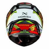 Capacete Norisk Articulado Com Óculos Solar Interno Route Ff345 Charge -  vermelho / Preto