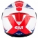 Capacete Givi Aberto Com Óculos Solar Interno X22 Planet Hyper - Branco/Azul/Vermelho