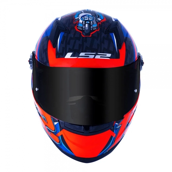 Capacete  Ls2 Fechado Classic Ff358 Veloxer - Laranja