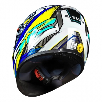 Capacete Ls2 Fechado  Classic Ff358 Xdron - Azul
