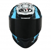 Capacete Kyt Fechado Tt Course Jaume Masia Winter Test - Preto / Azul