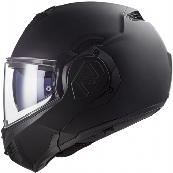 Capacete Ls2 Articulado Com Óculos Solar Interno Advant Noir – Preto Fosco