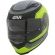 Capacete Givi 50.5 Soul Fechado Com Óculos Solar Interno - Preto Fosco/ Amarelo/ Cinza