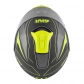 Capacete Givi Articulado  X21 Shiver Escamoteavel Robocop C/ Óculos - PRETO / TITANIUM / AMARELO FOSCO