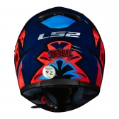 Capacete Ls2 Fechado  Classic Ff358 Tribal -  Laranja