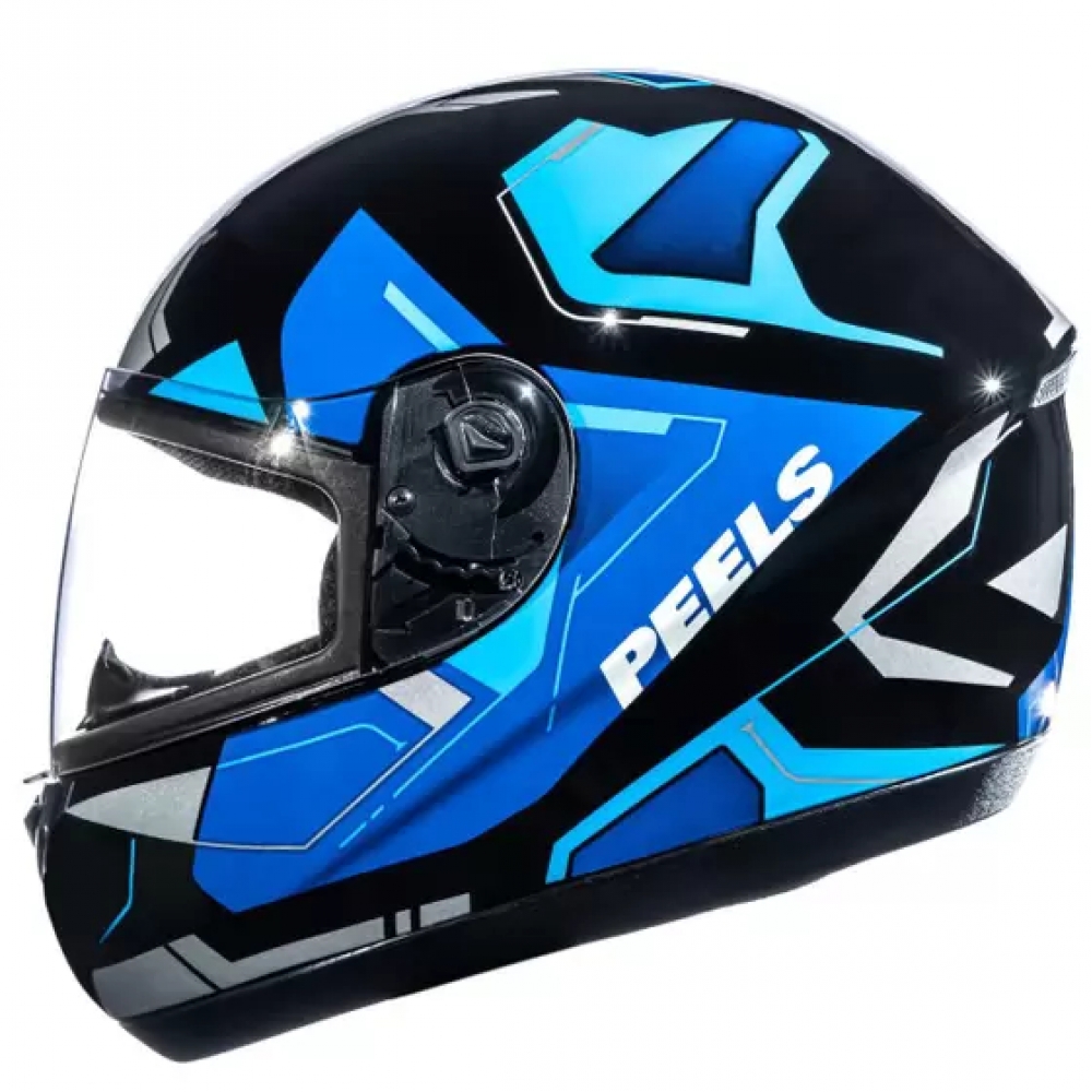 Capacete Peels Fechado  Spike Lup - Preto / Azul
