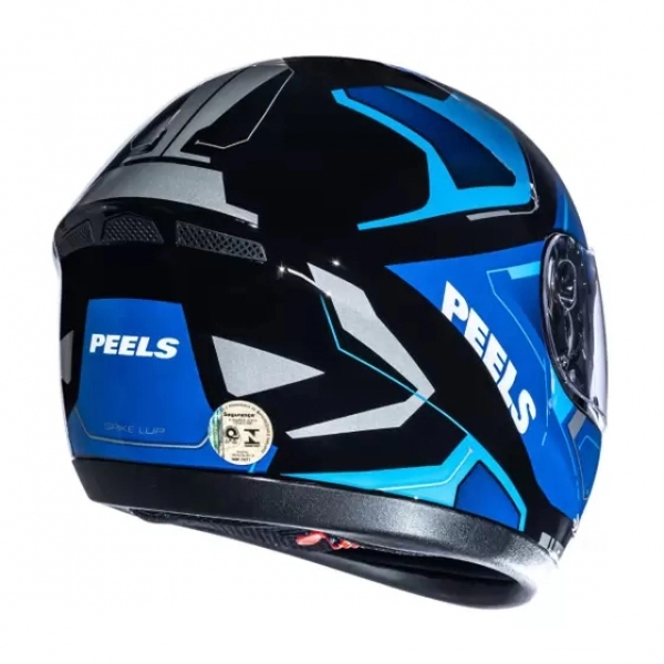 Capacete Peels Fechado  Spike Lup - Preto / Azul