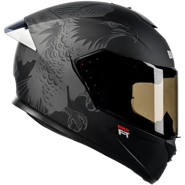 Capacete Bieffe Fechado  B12 Ft Felipe Titto – Preto Fosco