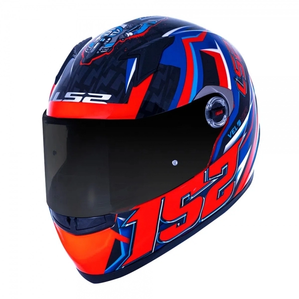 Capacete  Ls2 Fechado Classic Ff358 Veloxer - Laranja
