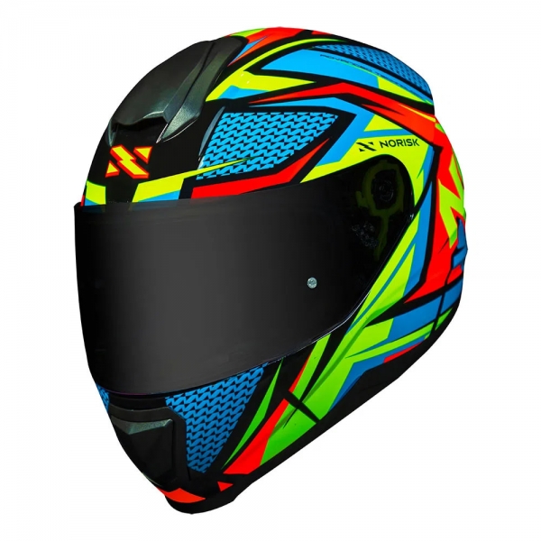 Capacete Norisk Fechado   Razor Sharp - Amarelo