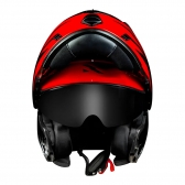 Capacete Norisk Articulado Com Óculos Solar Interno Route Ff345 Charge -  vermelho / Preto