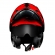 Capacete Norisk Articulado Com Óculos Solar Interno Route Ff345 Charge -  vermelho / Preto
