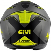 Capacete Givi Aberto Com Óculos Solar Interno X22 Planet Hyper - Preto Fosco/Amarelo