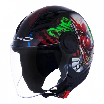 Capacete Ls2 Aberto Airflow Happy Dreams - Preto