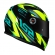 Capacete Ls2 Fechado  Classic Draze -  Preto / Amarelo / Verde
