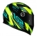 Capacete Ls2 Fechado  Classic Draze -  Preto / Amarelo / Verde