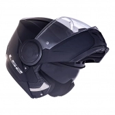 Capacete Ls2 Articulado Com Óculos Solar Interno Scope Monocolor - Preto Fosco