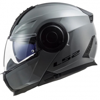 Capacete Ls2 Articulado Com Óculos Solar Interno Scope Monocolor - Nardo Grey