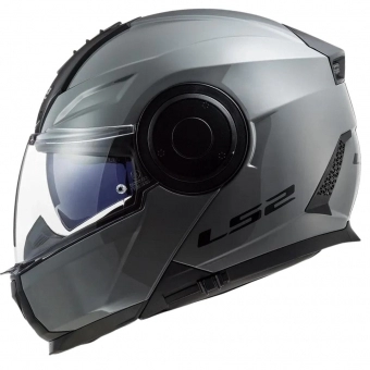 Capacete Ls2 Articulado Com Óculos Solar Interno Scope Monocolor - Nardo Grey