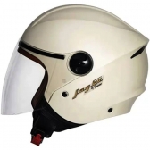 Capacete Taurus  Aberto Joy 23 By Forração De Couro - Bege