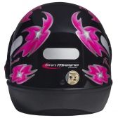 Capacete Taurus Fechado  San Marino Femme - Preto / Rosa
