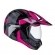 Capacete Esportivo Bieffe 3 Sport Hills Cross Trilha C/ Viseira  - Preto Brilho / Cinza / Rosa